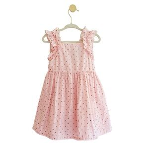 BEAUTIFUL Rachel Zoe Pink Polka Dot Kids Dress 2T - Like New Condition